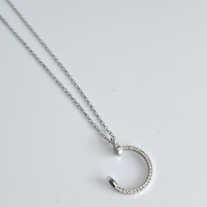 Silver necklace with lunar saying